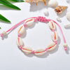 Creative Handmade Natural Beach Shell Jewelry Woven Shell Bracelet Women Men Accessories Beaded Strand Seashells Bracelets