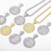 Creative Bitcoin Hip Hop Tennis Necklace Souvenir Collection Gift Bitcoin Ethereum Litecoin Cuba Necklace Gift