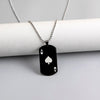 Creative Poker Ace of Spades Necklace Stainless Steel Playing Card Pendant Necklaces Hip Hop Jewelry