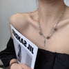 Creativity Metal Hip-Hop Necklaces For Women Personality Entangle Vintage Chokers Simple Tassel Link Chain 2021 Prom Accessories