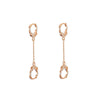 Creativity Punk Handcuffs Drop Earrings For Woman Gold Silver Color Long Tassel CZ Zirconia Earring Simple Jewelry Accessories