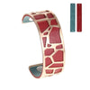Bracelets & Bangles For Women Rose Gold Pulseiras Stainless Steel Manchette Femme Leather Reversible Giraffe