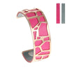 Bracelets & Bangles For Women Rose Gold Pulseiras Stainless Steel Manchette Femme Leather Reversible Giraffe