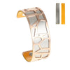 Bracelets & Bangles For Women Rose Gold Pulseiras Stainless Steel Manchette Femme Leather Reversible Giraffe