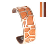 Bracelets & Bangles For Women Rose Gold Pulseiras Stainless Steel Manchette Femme Leather Reversible Giraffe