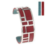 Bracelets & Bangles For Women Stainless Steel Bangle Argent Femme Manchette Reversible Labyrinth Arm Cuff Jewelry Pulseras