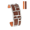 Bracelets & Bangles For Women Stainless Steel Bangle Argent Femme Manchette Reversible Labyrinth Arm Cuff Jewelry Pulseras