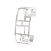 Bracelets & Bangles For Women Stainless Steel Bangle Argent Femme Manchette Reversible Labyrinth Arm Cuff Jewelry Pulseras