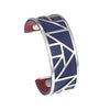 Egypt Bracelets & Bangles Pyramid 25mm Wide Interchangeable Reversible Leather Arm Cuff Stainless Steel Jewelry