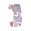 Egypt Bracelets & Bangles Pyramid 25mm Wide Interchangeable Reversible Leather Arm Cuff Stainless Steel Jewelry