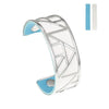 Egypt Bracelets & Bangles Pyramid 25mm Wide Interchangeable Reversible Leather Arm Cuff Stainless Steel Jewelry
