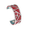 Egypt Bracelets & Bangles Pyramid 25mm Wide Interchangeable Reversible Leather Arm Cuff Stainless Steel Jewelry