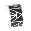 Egypt Bracelets & Bangles Pyramid 25mm Wide Interchangeable Reversible Leather Arm Cuff Stainless Steel Jewelry