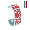 Giraffe Bangles Bracelets Femme manchette Cuffs Stainless Steel Bracelet Reversible Interchangeable Leather Band Pulseiras