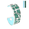 Giraffe Bangles Bracelets Femme manchette Cuffs Stainless Steel Bracelet Reversible Interchangeable Leather Band Pulseiras