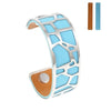 Giraffe Bangles Bracelets Femme manchette Cuffs Stainless Steel Bracelet Reversible Interchangeable Leather Band Pulseiras