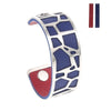 Giraffe Bangles Bracelets Femme manchette Cuffs Stainless Steel Bracelet Reversible Interchangeable Leather Band Pulseiras
