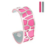 Giraffe Bangles Bracelets Femme manchette Cuffs Stainless Steel Bracelet Reversible Interchangeable Leather Band Pulseiras