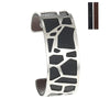 Giraffe Bangles Bracelets Femme manchette Cuffs Stainless Steel Bracelet Reversible Interchangeable Leather Band Pulseiras