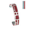 Labyrinth Cuff Leather Bangles Stainless Steel Bracelets Argent Bijoux Femme Manchette Reversible Opening Bangle Pulseras