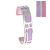 Labyrinth Cuff Leather Bangles Stainless Steel Bracelets Argent Bijoux Femme Manchette Reversible Opening Bangle Pulseras