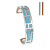 Labyrinth Cuff Leather Bangles Stainless Steel Bracelets Argent Bijoux Femme Manchette Reversible Opening Bangle Pulseras