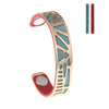 Leather Bracelets & Bangles For Women Hollow Stainless Steel Cuff 14mm Leather Bangle Jewelry