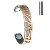 Leather Bracelets & Bangles For Women Hollow Stainless Steel Cuff 14mm Leather Bangle Jewelry