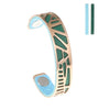 Leather Bracelets & Bangles For Women Hollow Stainless Steel Cuff 14mm Leather Bangle Jewelry