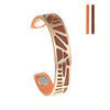 Leather Bracelets & Bangles For Women Hollow Stainless Steel Cuff 14mm Leather Bangle Jewelry