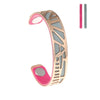 Leather Bracelets & Bangles For Women Hollow Stainless Steel Cuff 14mm Leather Bangle Jewelry