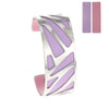 Opening Ribbon Cuff Hollow Cuff Leather Bangle Bracelet Reversible Bracelet Stainless Steel 25mm Leather Bracelet & Bangle