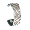 Opening Ribbon Cuff Hollow Cuff Leather Bangle Bracelet Reversible Bracelet Stainless Steel 25mm Leather Bracelet & Bangle