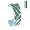 Opening Ribbon Cuff Hollow Cuff Leather Bangle Bracelet Reversible Bracelet Stainless Steel 25mm Leather Bracelet & Bangle