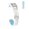 Palm Tree Bracelets Plover Cuff 14mm Wide Cham Leather Bracelet Reversible Bijoux Femme Bangles Stainless Steel Pulseras