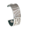 Plam Tree Bangle Arm Cuff Leather Bracelet Stainless Steel Bracelet Argent Interchangeable Reversible 25mm Leather Band
