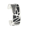Plam Tree Bangle Arm Cuff Leather Bracelet Stainless Steel Bracelet Argent Interchangeable Reversible 25mm Leather Band