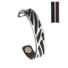 Ruban Bangles Steel Stainless Bracelets Argent For Women Reversible Interchangeable Leather Band Arm Cuff Jewelry Pulseras