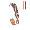 Ruban Bangles Steel Stainless Bracelets Argent For Women Reversible Interchangeable Leather Band Arm Cuff Jewelry Pulseras