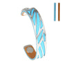 Ruban Bangles Steel Stainless Bracelets Argent For Women Reversible Interchangeable Leather Band Arm Cuff Jewelry Pulseras