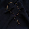 Crescent Moon Pendants Necklaces Simple Jewelry For Women Gold Color Clavicle Chain Collares Collier Femme