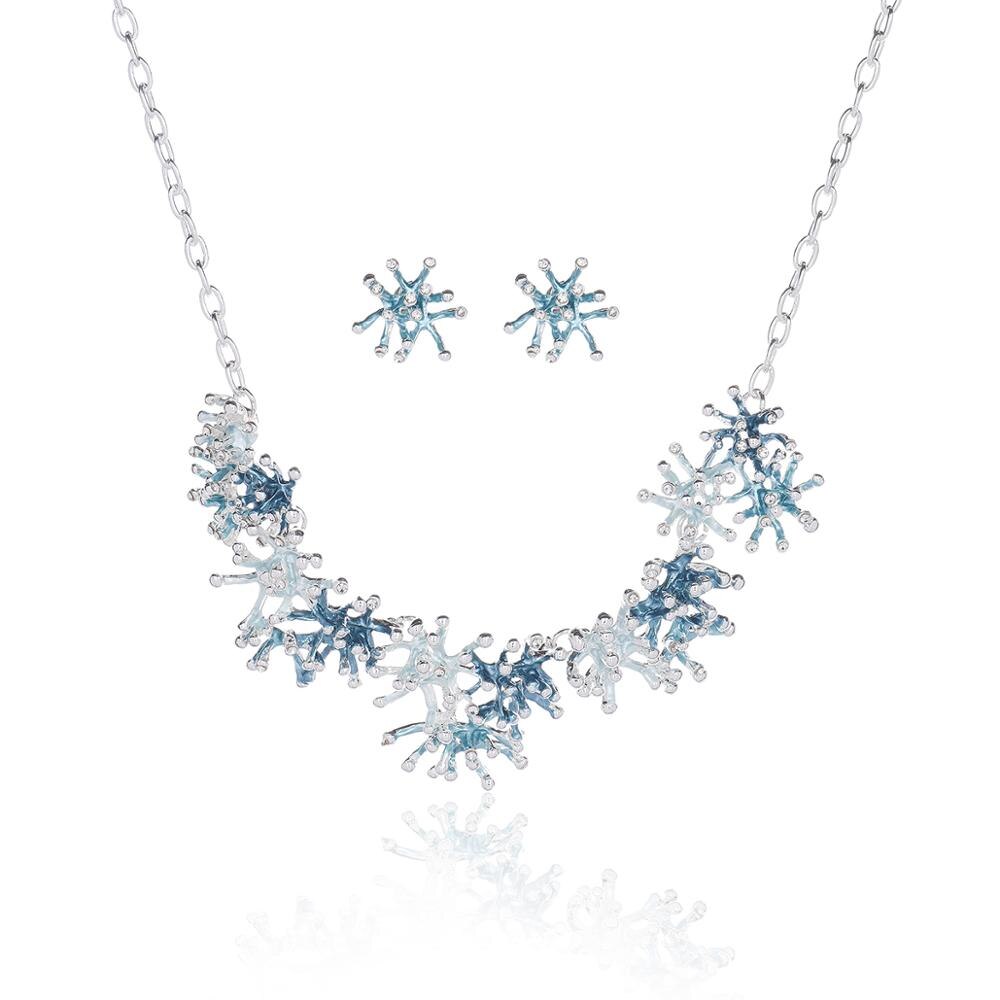 Cring Coco 2021  Unique Design Coral Shape Necklaces for Women Female Trendy  Enamel Alloy Choker Necklace Girls