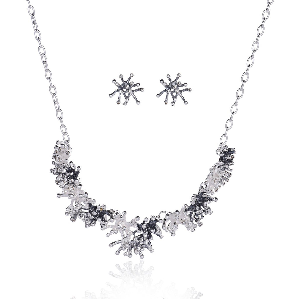 Cring Coco 2021  Unique Design Coral Shape Necklaces for Women Female Trendy  Enamel Alloy Choker Necklace Girls