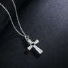 Cross Heart Pendants Female Aesthetic Silver Color Necklace  Quality Jewelry For Women  Items GaaBou