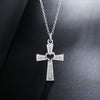 Cross Heart Pendants Female Aesthetic Silver Color Necklace  Quality Jewelry For Women  Items GaaBou