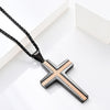 Cross Jewelry  Stainless Steel Multi Small Rhombus Contrast Black Blue Pendant for Men and Women 48*29mm