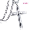 Cross Necklace Women Men Stainless Steel Christian Charm Necklace Boys Girls Punk Hip Hop Friendship Jewelry Gifts