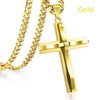 Cross Necklace Women Men Stainless Steel Christian Charm Necklace Boys Girls Punk Hip Hop Friendship Jewelry Gifts