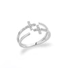 Cross Rings for Women Adjustable Gothic Cubic Zirconia Ring 2023 Trend Aesthetic Jewelry Wedding Band Gift anillos mujer