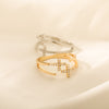Cross Rings for Women Adjustable Gothic Cubic Zirconia Ring 2023 Trend Aesthetic Jewelry Wedding Band Gift anillos mujer
